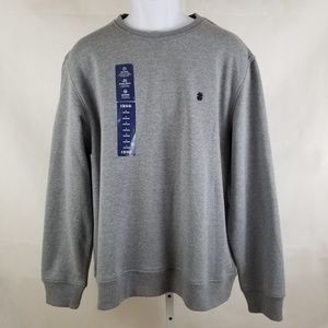 NWT IZOD Men's Crewneck Gray Sweater Size L